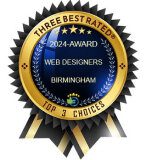 2024 award web designers birmingham badge