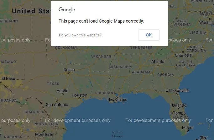 Why Is My Google Map Broken