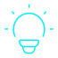 Lightbulb idea icon