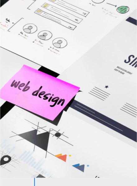 Web-Design-Planning Web design services representation showcasing modern layouts and user-friendly interface mockups